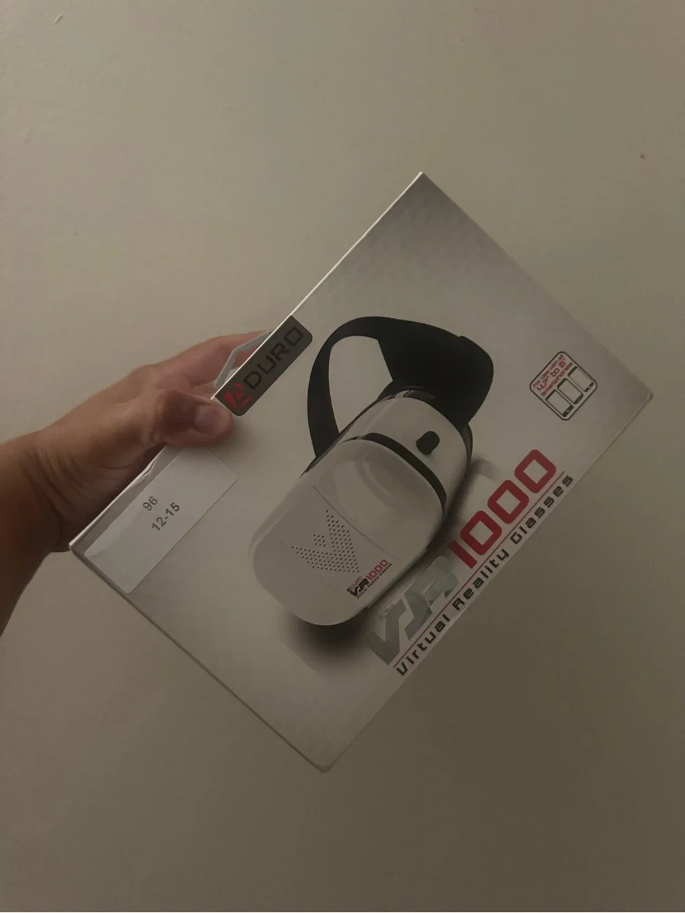 VR1000 White VR Headset - Virtual Reality Glasses